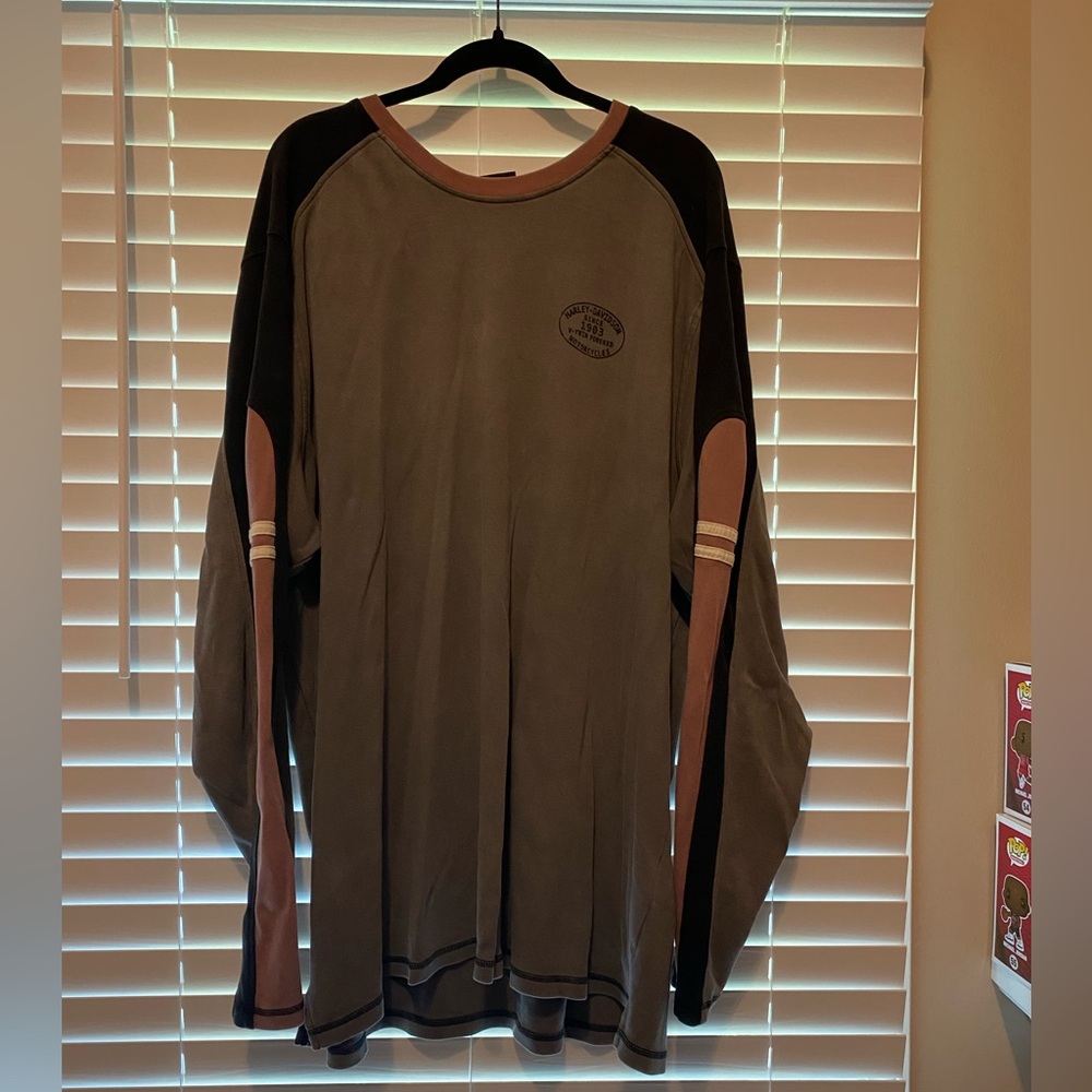 Hardly Davidson 1903 V-twin Powered Motorcycle Long Sleeve Shirt 3XL
